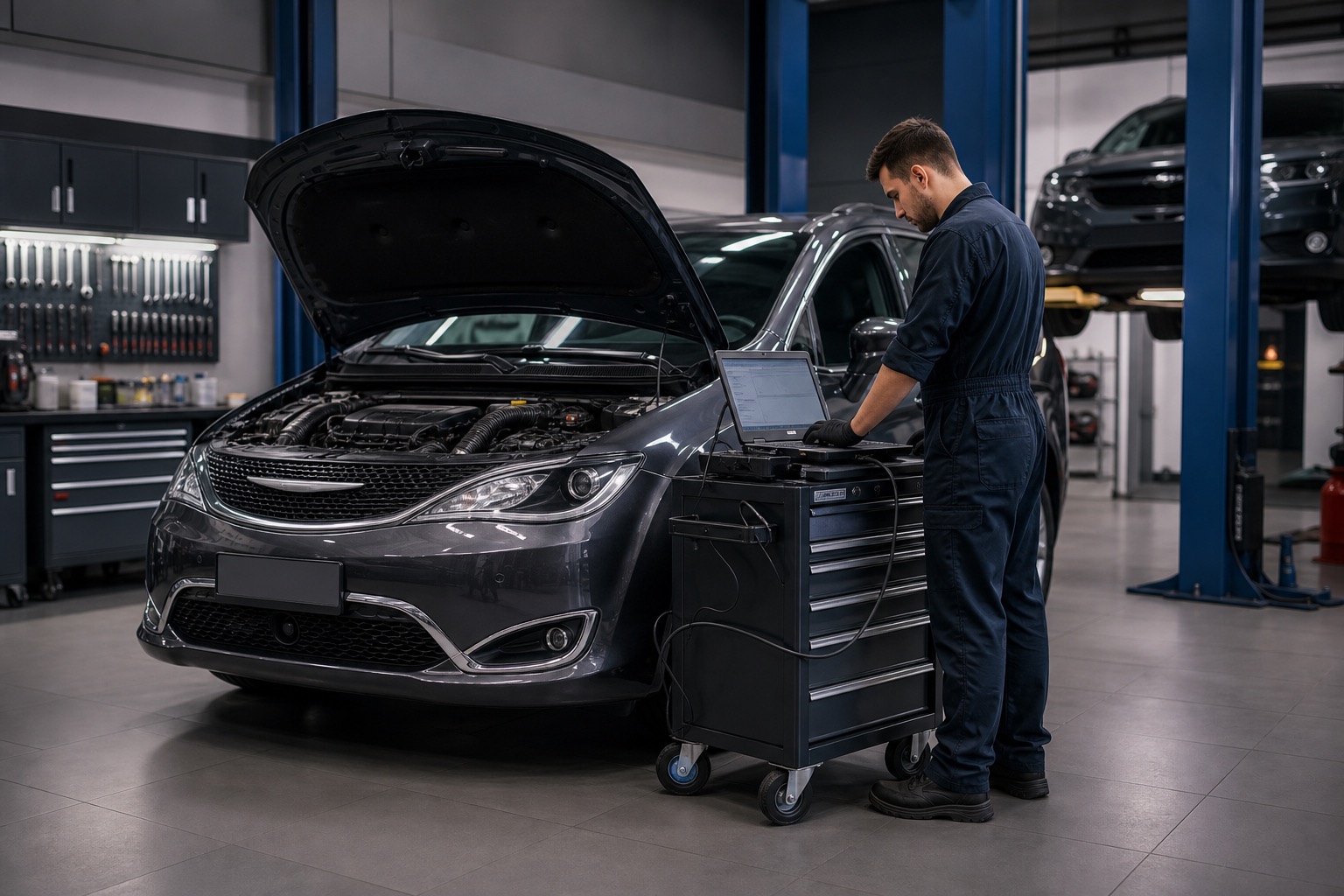 Diagnostyka komputerowa Chrysler w serwisie Viggen Auto