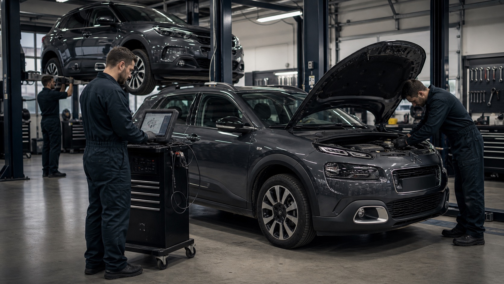 Diagnostyka komputerowa samochodu Citroen w warsztacie